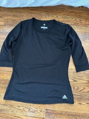 Adidas Black elbow length sleeved Top - medium